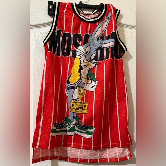Moschino Other - Moschino Jeremy Scott Bugs Bunny Tank Top Jersey Mini Dress Looney Tunes